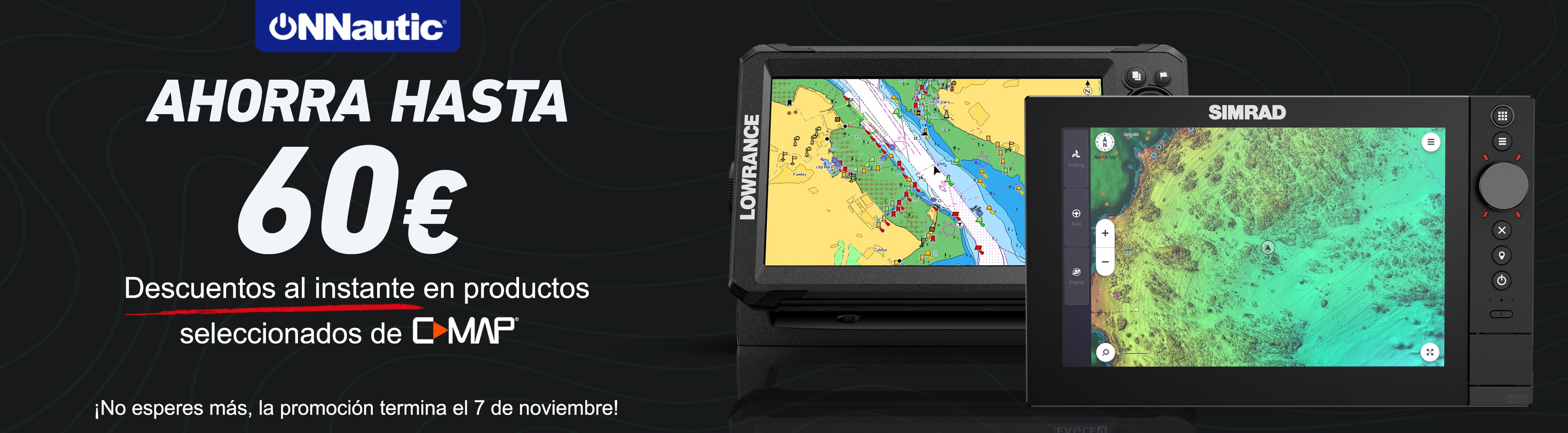 Promoción con descuento directo en C-Map. Tu carta náutica en ONNautic.